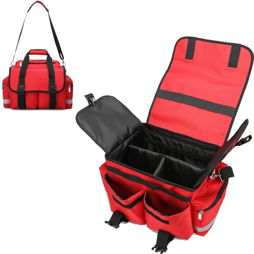 Be-Better Medical Bag Emergency Bag First Aid Bag Medicine Professional Trauma Bag Medical Bag for Nurses First Aid Carrier for Paramedics and Emergency Supplies 17 x 12 x 11 (Bag only)