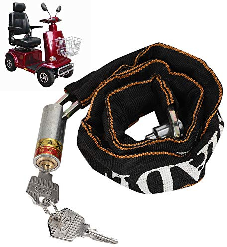 Candado de cadena, antirrobo, para motocicleta, scooter, bicicleta, silla de ruedas