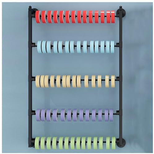 ZHONGXIN.HUIYIN Wandmontierter Ribbon Rack Schalhalter aus Metall, Multifunktionaler Display-Organizer bindet Seiden-Präsentationsständer, Handtuch-Aufbewahrungsregal Blumen-Geschenkpapier-Organizer