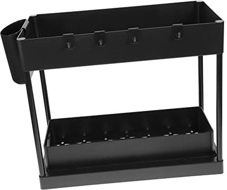 Cabilock 1juego Organizador Deslizable De Cocina y Extraíble Estante Bajo Fregadero para Almacenaje De Utensilios y Accesorios para Baño y Cocina
