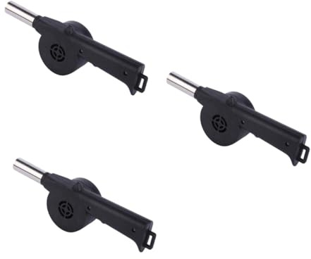 VANZACK 3 Stück Handgebläse für Bbq Tragbarer Luftbläser für Grill und Manuelles Gebläse für Outdoor Camping und Grillpartys zum Anzünden Feuerstellen