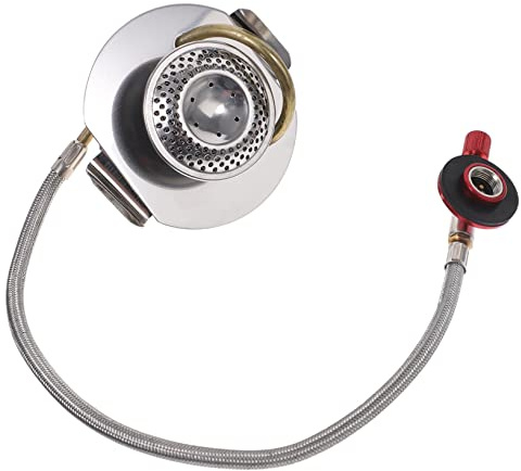 MUSISALY Réchaud Gaz Portable avec Brûleur Haute Pression et Régulateur Cuisinière de Camping Robuste pour Cuisson Extérieure Pique et Barbecue