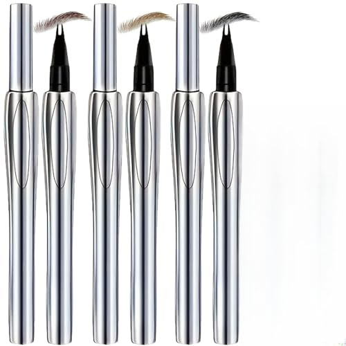 Set di 3 matite per sopracciglia a 2 forchette con punta multiuso e matita per sopracciglia e attaccatura dei capelli impermeabile