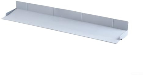 Paraspruzzi per bordo del lavandino, 70 cm, in silicone, impermeabile, antiscivolo, design drenante per protezione del piano di lavoro (grigio blu)