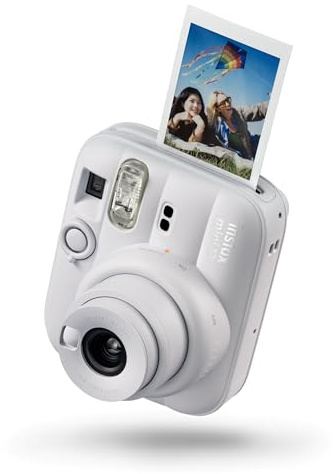instax mini 13 instant camera with self timer, Clay White