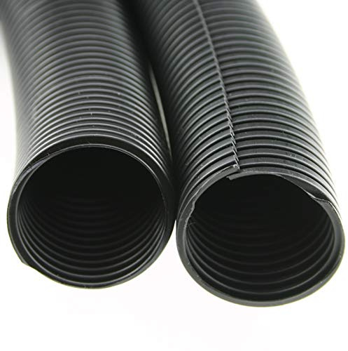 i-mex Wellschlauch 10m, 36mm innen / 42mm außen, Schutzschlauch, INSULATION, Polypropylen, IP68, UV-beständig, Schwarz ungeschlitzt