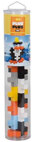 Plus-Plus 9603410 Kreativ-Bausteine Tube, Big Pinguin, Geniales Konstruktionsspielzeug, 15 Teile