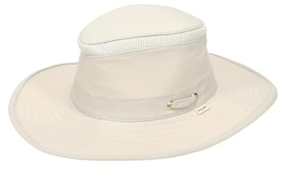 Tilley unisex adult Ltm6 Airflo Broad Brim Recycled Sun Hat, Light Stone, 7.375 US