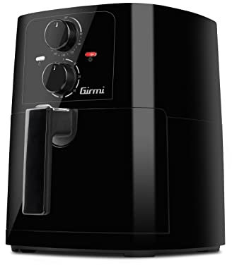 Girmi FG87 EcoFrit Black - Freidora de aire, 5 litros, 1400 W, negro