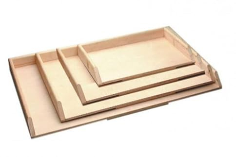 Tavoliere spianatoia asse per impastare in Legno multistrato tavola stendipasta per Pasta Fresca con Bordi Laterali impasto pizza (30x50 Con Bordi)