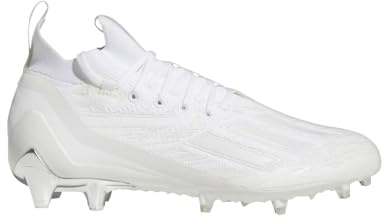 adidas Adizero Primeknit Mens Football Cleats in White and Silver