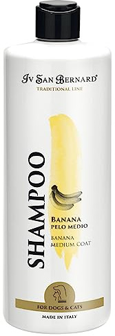Bananschampo - Katt- och hundschampo - 500 ml - Hjälper till att normalisera hårets elasticitet - Ökad mjukhet och glans - Perfekt för medelhår