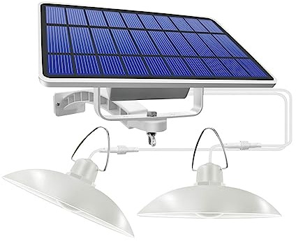Forever Light Solar LED-lampa SUNARI FLS-80 dubbel 6 W 520 lm 4500 K 5 500 mAh Li-Io perfekt för trädgården och garaget.