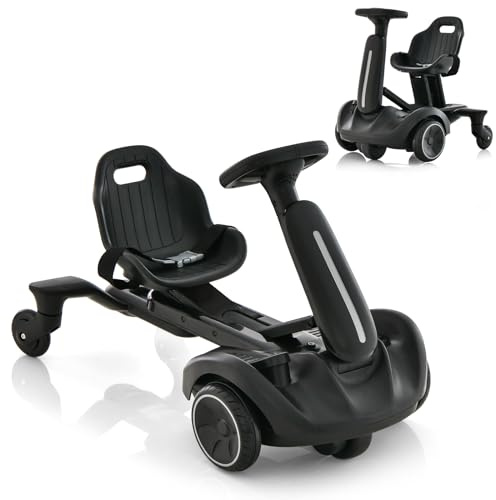 COSTWAY Electric Ride on Drift Car, 6V Battery Powered Racing Kart