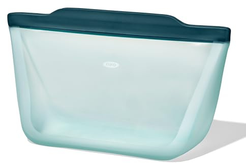 OXO Good Grips Wiederverwendbare Silikonbeutel - Stand-Up Half Gallon (1,814.4 g) - Lagoon