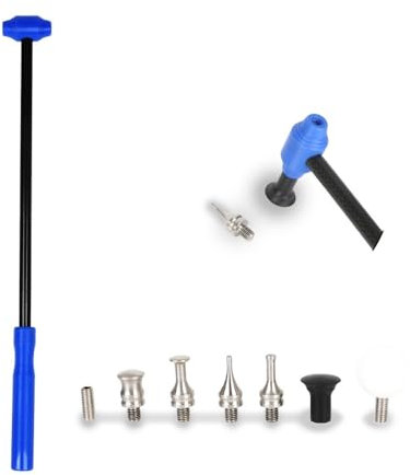 BLacOh Ventosa para Coche Abolladuras Martillo Tapper, Accesorio for Coche, Herramienta de reparación de abolladuras de Coche, Kit de reparación de carrocería, Tornillo Sacabollos Coche