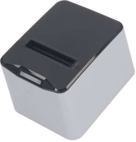Annadue Thermo Belegdrucker, 80 Mm POS Belegdrucker 300 Mm/s USB Restaurant Küchendrucker, Unterstützt Kassenschublade, USB Seriell Ethernet Schnittstelle, für Mac/Windows/Linux