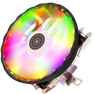 MHADBKH CPU Cooler 2/4 Heat Pipes 4 Pin PWM RGB Cooling Fan PC Radiator for LGA 1150 1151 1155 1200 1700 2011 X79 X99 AM3 AM4