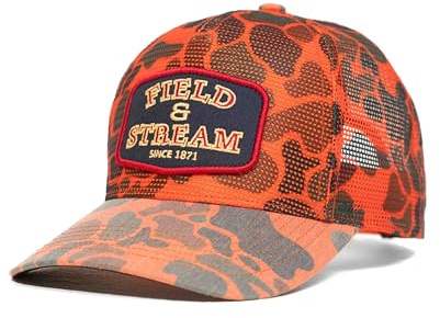 Field & Stream Men's Roosevelt Cap-Orange Camo, One Size