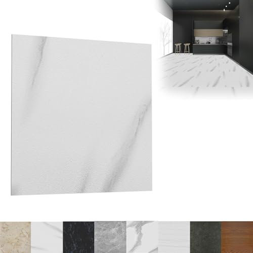 LZQ Rivestimento per pavimento in vinile PVC, autoadesivo, 30x30 cm, 54 pezzi, 5,02 m², antiscivolo, resistente all'usura, impermeabile