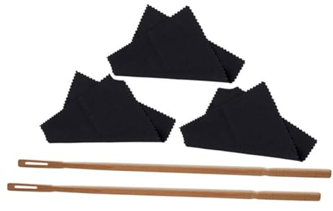 QUMIIRITY Querflöte Reinigungsset Mit Stab Und Tuch Für Flöte Klarinettenreinigungstuch Und Flötenwischer Für Instrumentenreinigung Flötenreinigungswerkzeuge Und Pflegetuch