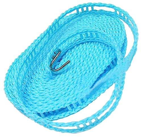 Cuerda para Secar Ropa de Nailon 5m Ganchos de Acero Inoxidable