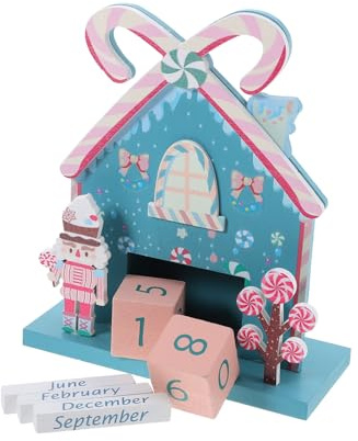 SHINEOFI Calendrier De Noël Bois Décoration De Compte à Rebours De Noël pour Bureau Calendrier Annuel