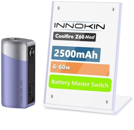 For Innokin CoolFire Z60 Mod Batería 2500 mAh 60 W Modos VW/Coil+/Refresh