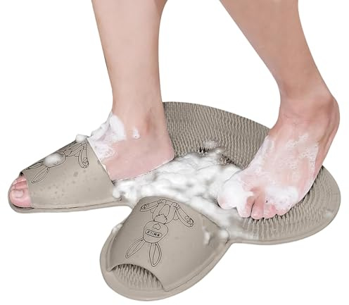 Tapis De Gommage Pour Les Pieds | Nettoyeur Podologique Douche avec Venes,Brosse de Nettoyage avec Venes Anti-Callosités Massage Pieds pour Utilisateurs