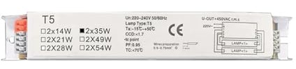 Reattore elettronico per lampade fluorescenti, Lampade fluorescenti 220-240V Alimentatore elettronico Lampada tubo fluorescente Elettronica Y5GB(7 Uk)