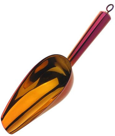 Cucharas de hielo profesionales de acero inoxidable higiénicas para alimentos, pala de metal, herramienta de cocina para fiestas comerciales en el hogar, pala de hielo de acero inoxidable para uso en