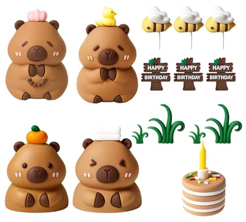 Cake Topper, Birthday Decorations, Cake Decorations, Reusable Party Supply Set for Themed Cakes and Festive Celebrations with Assorted Designs (13PCS)