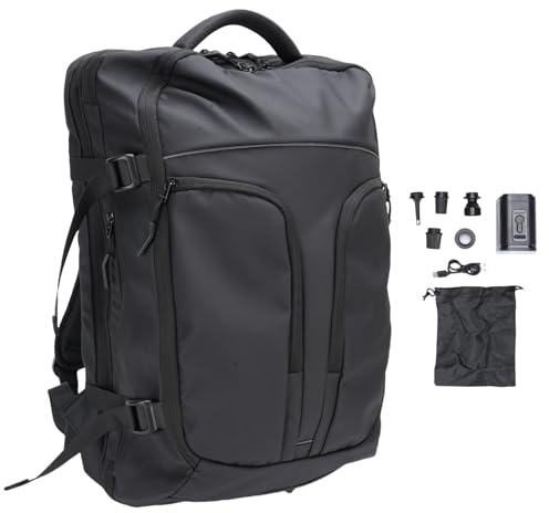 Xiuganpo 33L à 47L Sett DE Joint du MEAU Vieux avec avec Pompe et Verrouillage, Tissu Oxford, Polyester, Sac à Dos DE Voyage Extensible avec Système D'aspirateur, Report Résistant à