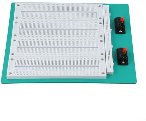 for SYB-500 4-in-1 Combination Solderless Breadboard for Electronic Circuit Prototyping, 700-Tie Points with Aluminum and ABS Construction, Green & White