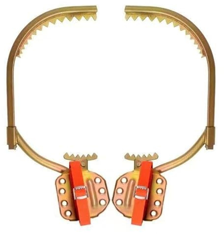 SJASD Baumpflege Spikes mit Sicherheitsgurt,Klettern Bäume Artefakt Kletterhilfe Werkzeug Set Forst Steigeisen Baumsteigeisen,Kletter Werkzeug für Bergsteigen Baumklettern,Model 350