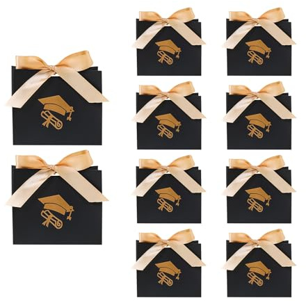 Sacchetti di caramelle per laurea: confezioni di carta pieghevole, contenitori per ricordi degli studenti, dettagli delle celebrazioni | Uso Candy Bar, eventi scolastici, feste universitarie e feste