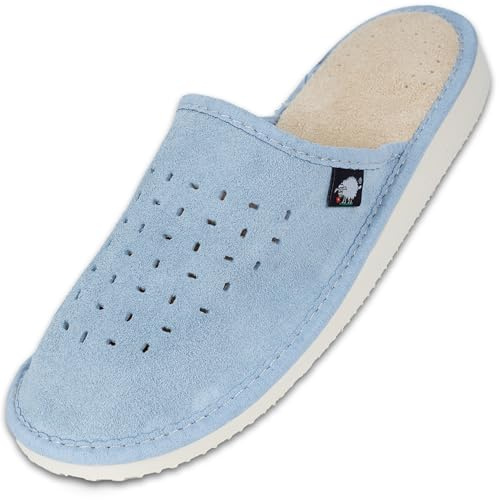 FOOTHUGS Womens Memory Foam Plantar Fasciitis Arch Support Slippers - Regular & Wide Fit