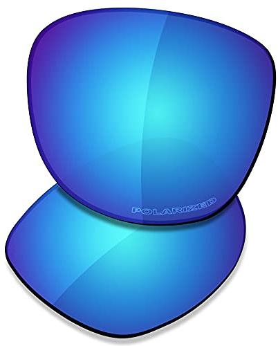 Saucer Premium Lentilles de rechange pour lunettes de soleil Oakley Trillbe X, (High Defense - Glacier Blue Polarized), Taille unique