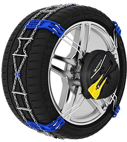 MICHELIN FAST GRIP Schneekette 70 | Mit Schnell-Befestigungssystem | Reifen Schneeketten | 2 Stück | Für nicht schneekettenfähige Fahrzeuge geeignet, EN 16662, Patentiertes Schnell-Befestigungssystem, Schnelle Montage