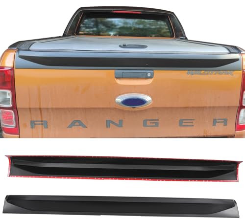JHCHAN Couverture de hayon Protection de seuil de Chargement Spoiler Pickup pour Ford Ranger 2012-2022, T6 T7 T8 Raptor XL XLT Wildtrak Tremor Platinum MK2 MK3