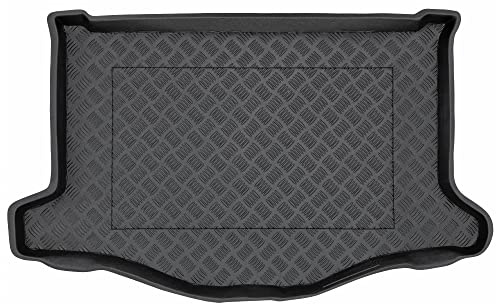 M MOTOS Tapetes de PE para Maletero apata para Honda Jazz III (GK) 2015-2020 Mejore la Comodidad de su Viaje con la Resistente Alfombrilla para el Maletero del Coche, Que Protege contra la Suciedad y