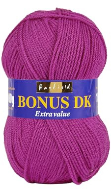 Hayfield Bonus DK Pelote de laine à tricoter double Raisin (568) 100 g Sirdar