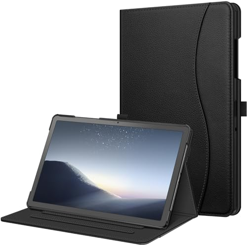 Fintie Hülle für Samsung Galaxy Tab A9 Plus 11 Zoll 2023, Multi-Winkel Folio Schutzhülle Dokumentenfach und Auto Schlaf/Wach Funktion für Tablet A9+ SM-X210/X216/X218, Schwarz