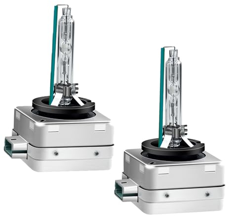 YOUNLEN D1S Xenón HID Bombillas 6000K 12V 35W Bianco HID Auto Lámpara,Blanco Faro Delantero De Coche(2 Bombillas)