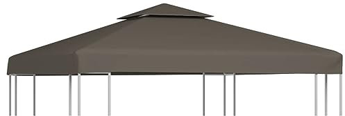 ARKEM Copertura Superiore per Gazebo a 2 Strati 310 g/m² 3x3m Talpa,Telo Gazebo Copertura in Tessuto Poliestere 100% - Telo per Gazebo da Giardino Esterno Vari Modelli