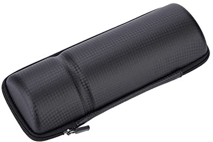 Gavigain Bike Bottle Bag, Bike Kettle Rack Bottle Hard Shell Package Holder Case Cycling Accessories Portable Bike Repair Kits Tools Bag for Convenient Travel (Large Carbon Black)