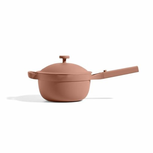 Our Place Perfect Pot - Mini 2.4L Nonstick Ceramic Sauce Pan with Lid | Versatile Cookware for Stovetop and Oven | Steam, Bake, Braise, Roast | PTFE and PFOA-Free | Toxin-Free, Easy to Clean | Spice
