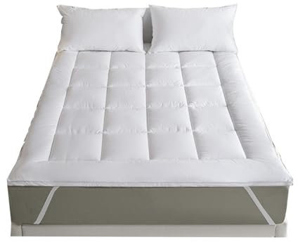 DATOUJL Microfaser Topper 135x200cm mit 4 Anti-Rutsch-Ecklaschen - Maschinenwaschbar - Hypoallergene Matratzentopper 180x200cm für Sofabett und Gästebett,5cm (Reine Baumwolle,180 * 200cm)