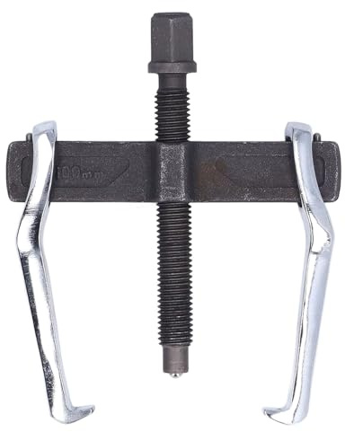 2-Jaw Reversible Bearing Puller Tool – 4 Internal/External Gear & Pulley Extractor with Dual-Direction Button Release Steel for -Duty Auto Repair