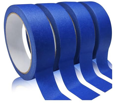 Jingyingtt 50 m Maler saubere Schale Klebeband Auto Dekor Aufkleber Kleber DIY MALES PAPER DIY BRÜFUNGSHAUSBEUTE 5/10/15/20/25/30 mm (4pcs)